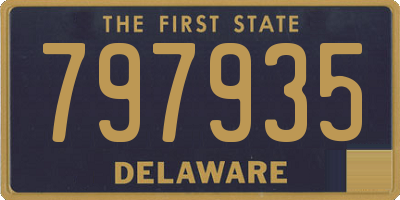 DE license plate 797935