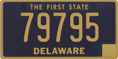 DE license plate 79795