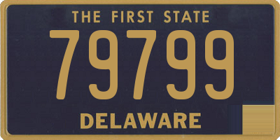 DE license plate 79799