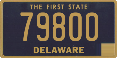 DE license plate 79800