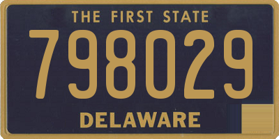DE license plate 798029