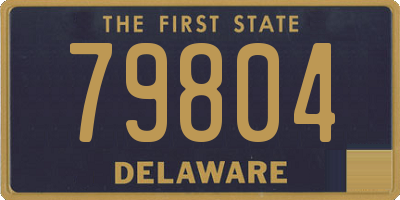 DE license plate 79804