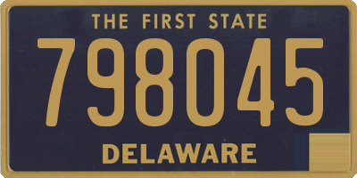 DE license plate 798045