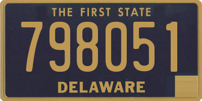 DE license plate 798051