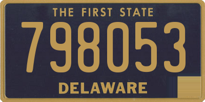 DE license plate 798053