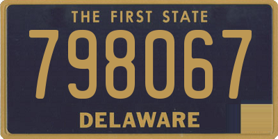 DE license plate 798067