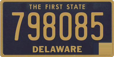 DE license plate 798085