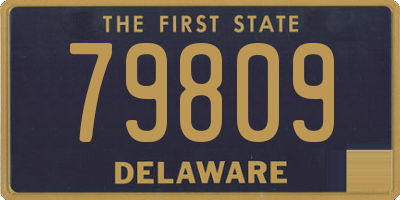 DE license plate 79809