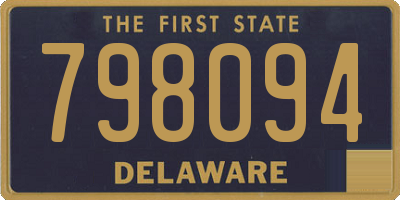 DE license plate 798094