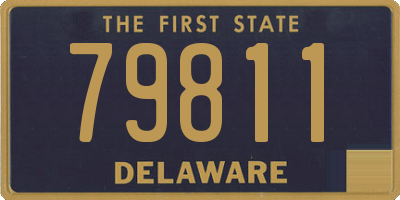 DE license plate 79811