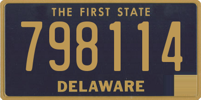 DE license plate 798114