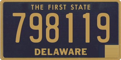 DE license plate 798119