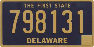 DE license plate 798131