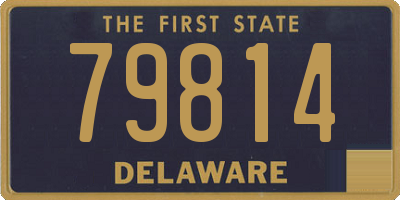 DE license plate 79814