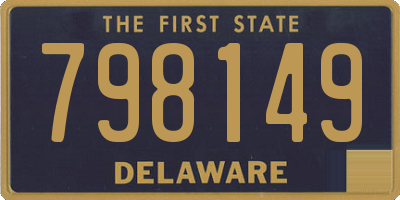 DE license plate 798149