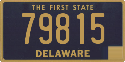 DE license plate 79815