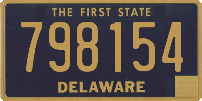 DE license plate 798154