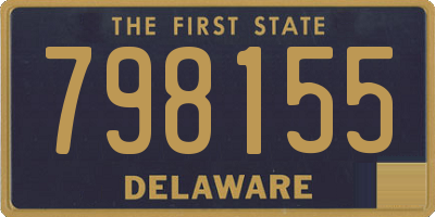 DE license plate 798155