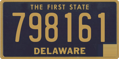 DE license plate 798161