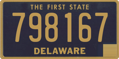 DE license plate 798167