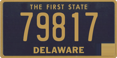 DE license plate 79817