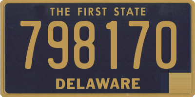 DE license plate 798170