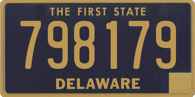 DE license plate 798179