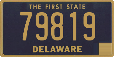 DE license plate 79819