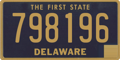 DE license plate 798196
