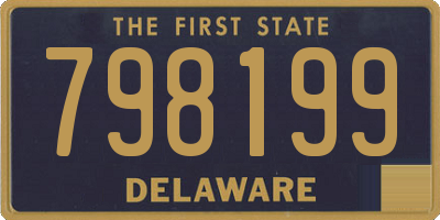 DE license plate 798199