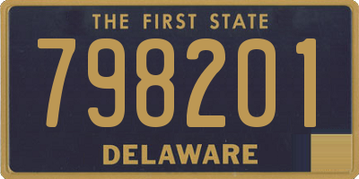 DE license plate 798201