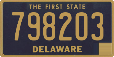 DE license plate 798203