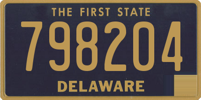 DE license plate 798204
