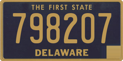 DE license plate 798207