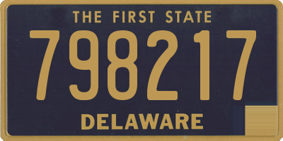 DE license plate 798217