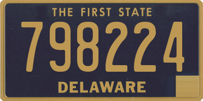 DE license plate 798224