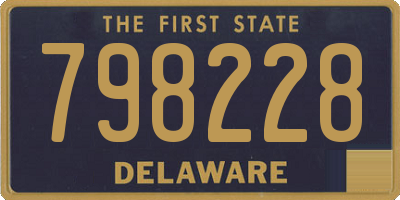 DE license plate 798228