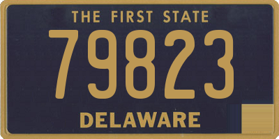 DE license plate 79823