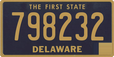 DE license plate 798232