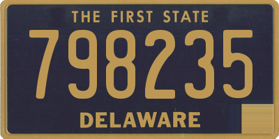 DE license plate 798235