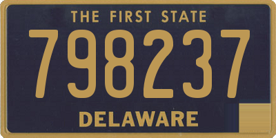 DE license plate 798237
