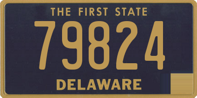 DE license plate 79824
