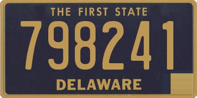 DE license plate 798241