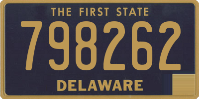 DE license plate 798262