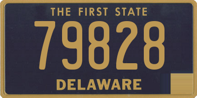 DE license plate 79828