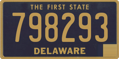 DE license plate 798293