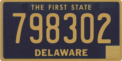 DE license plate 798302