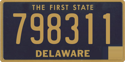 DE license plate 798311