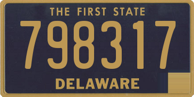 DE license plate 798317