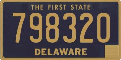 DE license plate 798320